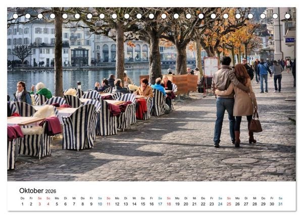 Produktbild: Unterwegs in Luzern (Tischkalender 2026 DIN A5 quer), CALVENDO Monatskalender