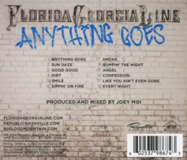 Anything Goes - Florida Georgia Line, CD