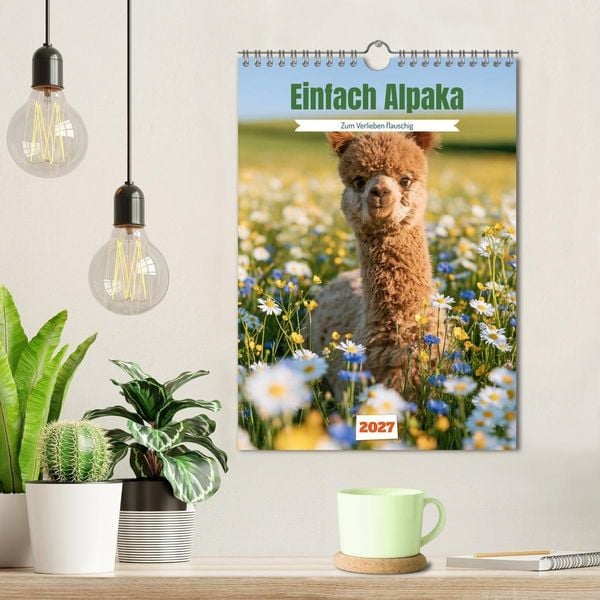 Produktbild: Einfach Alpaka (Wandkalender 2027 DIN A4 hoch), CALVENDO Monatskalender