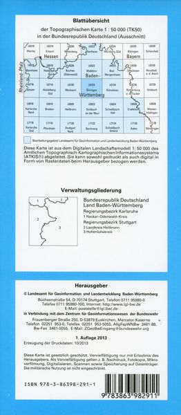 Produktbild: &Ouml;hringen 1 : 50 000
