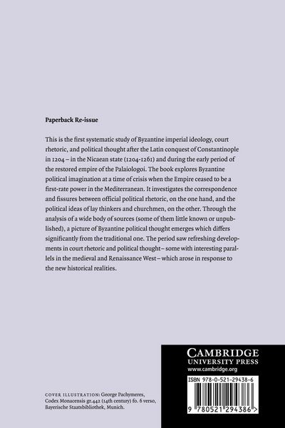 Produktbild: Imperial Ideology and Political Thought in Byzantium, 1204 1330