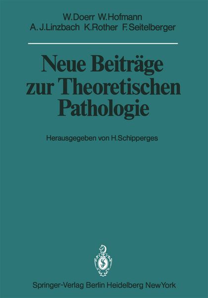 Produktbild: Neue Beitr&auml;ge zur Theoretischen Pathologie