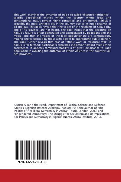 Produktbild: Iraq's Disputed Territories and the Kirkuk Question