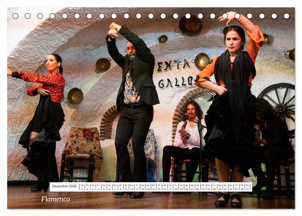 Produktbild: Von Festung bis Flamenco (Tischkalender 2026 DIN A5 quer), CALVENDO Monatskalender