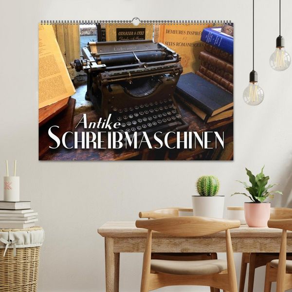 Produktbild: Antike Schreibmaschinen (Wandkalender 2026 DIN A2 quer), CALVENDO Monatskalender