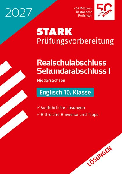 Produktbild: STARK L&ouml;sungen zu Englisch - Realschulabschluss 2027 Niedersachsen - Pr&uuml;fungsvorbereitung