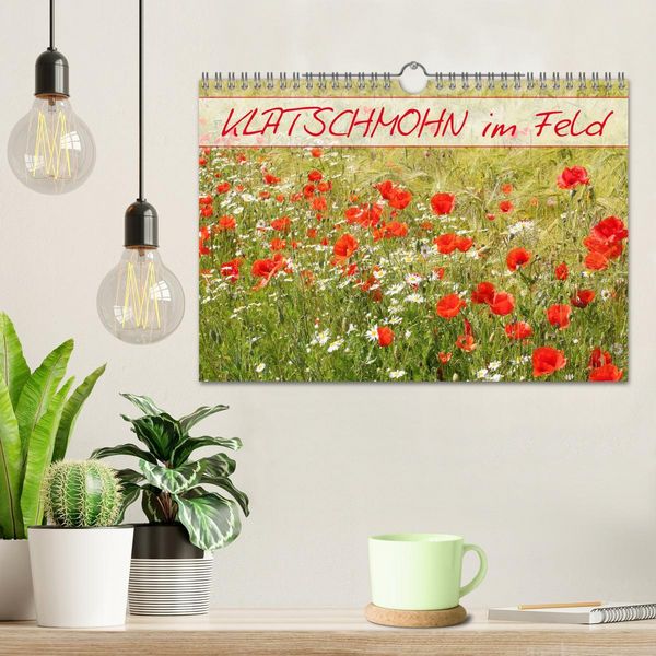 Produktbild: Klatschmohn im Feld (Wandkalender 2026 DIN A4 quer), CALVENDO Monatskalender