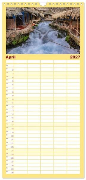 Produktbild: Familienplaner 2027 - Marokko, ein lebendiges Mosaik voller Farben. mit 5 Spalten (Wandkalender, 21 x 45 cm) CALVENDO