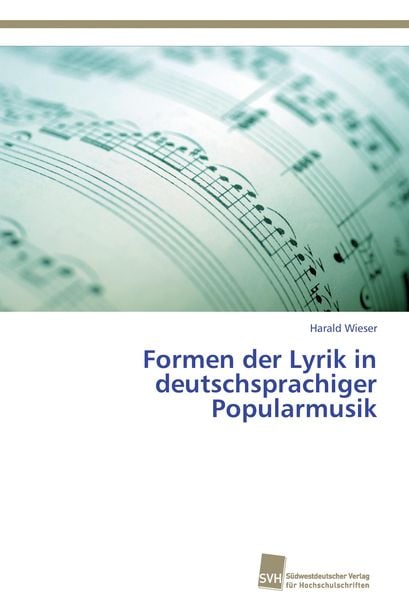 Produktbild: Formen der Lyrik in deutschsprachiger Popularmusik