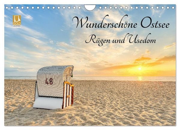 Produktbild: Wundersch&ouml;ne Ostsee R&uuml;gen und Usedom (Wandkalender 2026 DIN A4 quer), CALVENDO Monatskalender