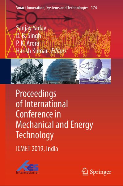 Produktbild: Proceedings of International Conference in Mechanical and Energy Technology