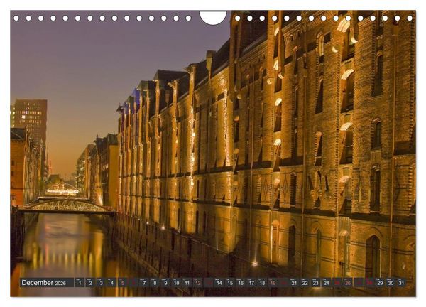 Produktbild: Hamburg.Discover northern Germany&rsquo;s cosmopolitan city (Wall Calendar 2026 DIN A4 landscape), CALVENDO 12 Month Wall Calendar
