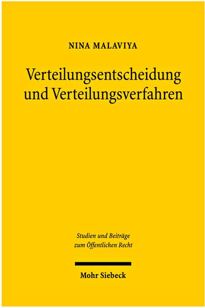 Produktbild: Verteilungsentscheidungen und Verteilungsverfahren