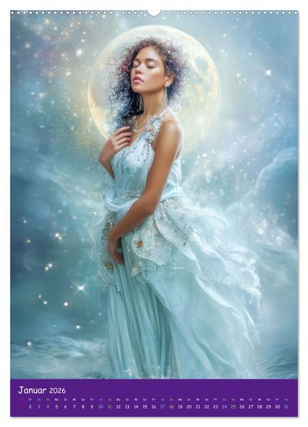 Produktbild: Sph&auml;ren der Fantasie - Wunderreiche Welten (Wandkalender 2026 DIN A2 hoch), CALVENDO Monatskalender