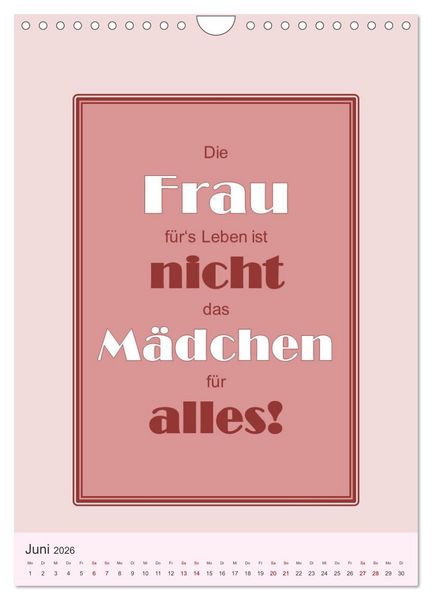 Produktbild: Was Mann &uuml;ber Frau wissen sollte und umgekehrt ... (Wandkalender 2026 DIN A4 hoch), CALVENDO Monatskalender