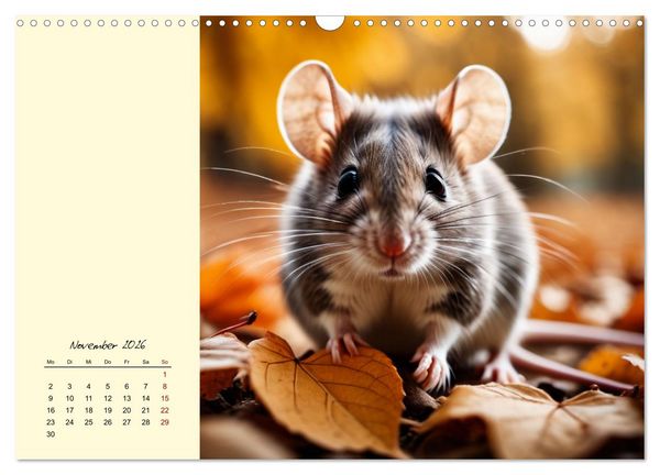 Produktbild: Goldige M&auml;use im Gr&uuml;nen (Wandkalender 2026 DIN A3 quer), CALVENDO Monatskalender