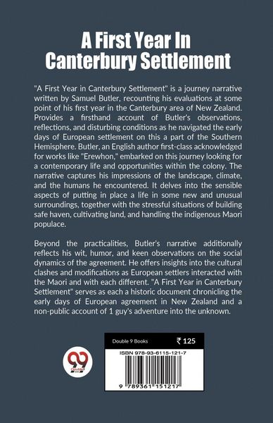 Produktbild: A First Year In Canterbury Settlement