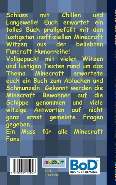 Produktbild: Funcraft - Die lustigsten inoffiziellen Witze f&uuml;r Minecraft Fans