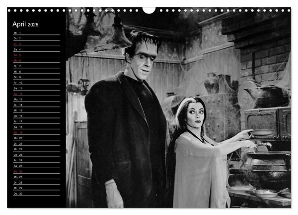 Produktbild: Kultfilme - schwarz-wei&szlig;e Klassiker (Wandkalender 2026 DIN A3 quer), CALVENDO Monatskalender