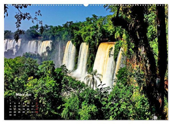 Produktbild: Argentinien. Die Iguaz&uacute;-Wasserf&auml;lle (hochwertiger Premium Wandkalender 2026 DIN A2 quer), Kunstdruck in Hochglanz