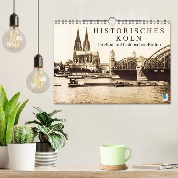 Produktbild: Historisches K&ouml;ln &ndash; Die Stadt auf historischen Karten (Wandkalender 2026 DIN A4 quer), CALVENDO Monatskalender