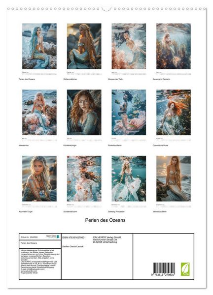 Produktbild: Perlen des Ozeans (hochwertiger Premium Wandkalender 2026 DIN A2 hoch), Kunstdruck in Hochglanz