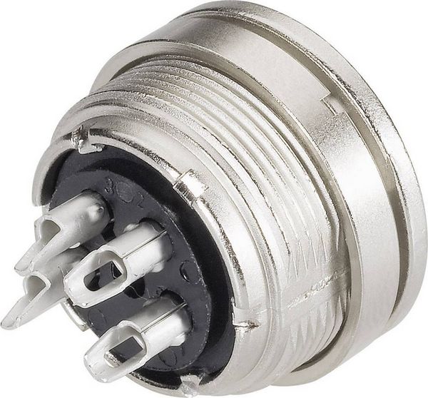 Produktbild: Binder 09-0332-00-12-1 Rundstecker Buchse, Einbau Serie (Rundsteckverbinder): 680 Gesamtpolzahl: 12 1 St.