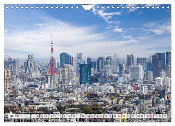 Produktbild: Tokio - Das Herz Japans (Wandkalender 2026 DIN A4 quer), CALVENDO Monatskalender