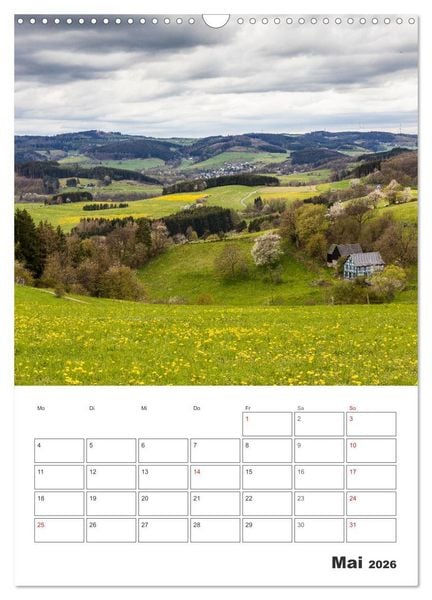 Produktbild: Wittgenstein &ndash; Eine Region mit beeindruckend sch&ouml;ner Landschaft (Wandkalender 2026 DIN A3 hoch), CALVENDO Monatskalender