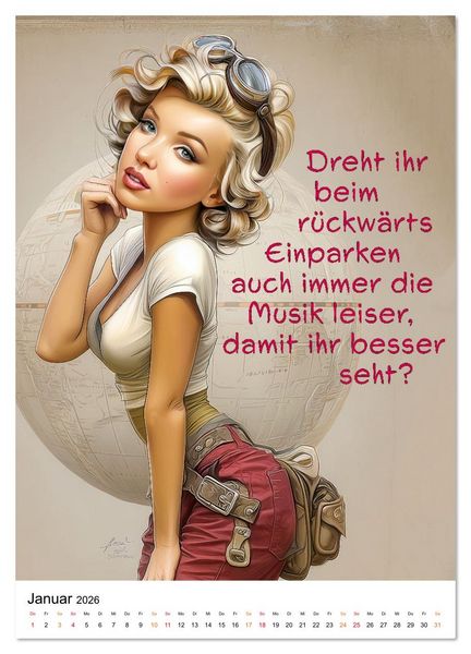 Produktbild: Blond mit Verstand (Wandkalender 2026 DIN A2 hoch), CALVENDO Monatskalender