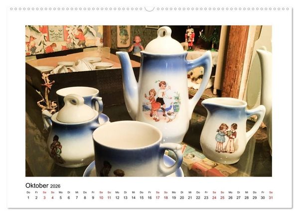 Produktbild: Altes Puppengeschirr (Wandkalender 2026 DIN A2 quer), CALVENDO Monatskalender