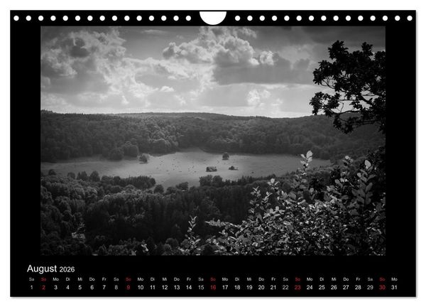 Produktbild: Harz-Bilder in monochrome (Wandkalender 2026 DIN A4 quer), CALVENDO Monatskalender