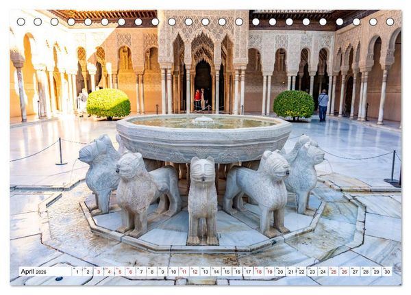 Produktbild: Andalusien - Granada (Tischkalender 2026 DIN A5 quer), CALVENDO Monatskalender