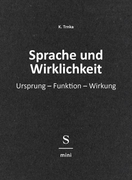 Produktbild: Sprache und Wirklichkeit