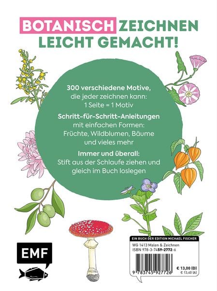 Produktbild: 300 Motive zeichnen &ndash; Botanik