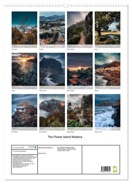Produktbild: The Flower Island Madeira (Wall Calendar 2026 DIN A2 portrait), CALVENDO 12 Month Wall Calendar