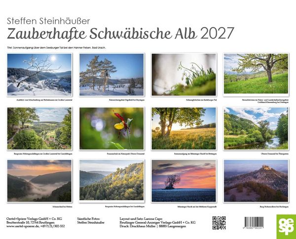Produktbild: Zauberhafte Schw&auml;bische Alb 2027