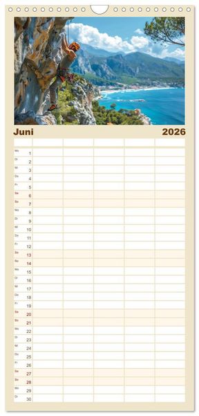 Produktbild: Familienplaner 2026 - Vertikale Freiheit mit 5 Spalten (Wandkalender, 21 x 45 cm) CALVENDO