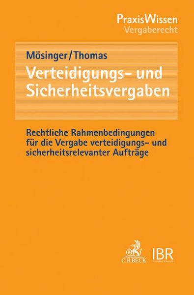 Produktbild: Verteidigungs- und Sicherheitsvergaben