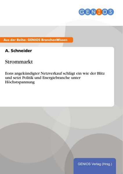 Produktbild: Strommarkt