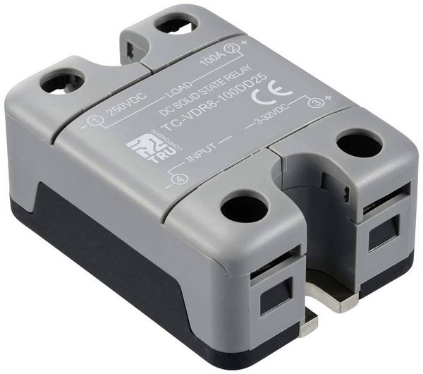 Produktbild: TRU COMPONENTS Halbleiterrelais TC-12705376 100 A Schaltspannung (max.): 250 V/DC Gleichstromschaltung 1 St.