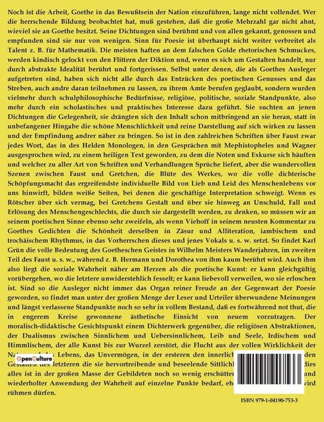 Produktbild: Ueber Goethes Hermann und Dorothea