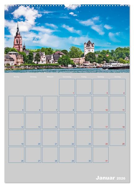 Produktbild: ELTVILLE &ndash; Wein-, Sekt- und Rosenstadt am Rhein (hochwertiger Premium Wandkalender 2026 DIN A2 hoch), Kunstdruck in Hochglanz
