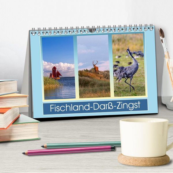 Produktbild: Fischland-Dar&szlig;-Zingst (Tischkalender 2026 DIN A5 quer), CALVENDO Monatskalender