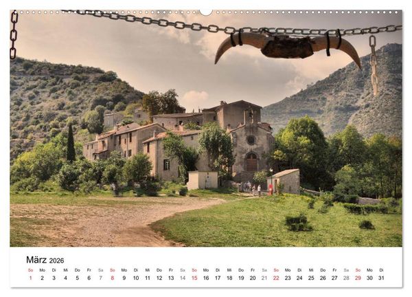 Produktbild: Frankreich- St&auml;dte und D&ouml;rfer des Languedoc-Roussillon (hochwertiger Premium Wandkalender 2026 DIN A2 quer), Kunstdruck in Hochglanz