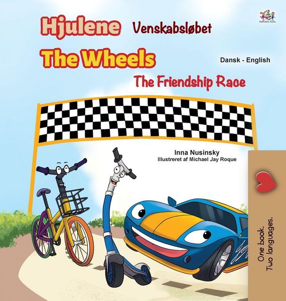Produktbild: The Wheels -The Friendship Race (Danish English Bilingual Children's Books)