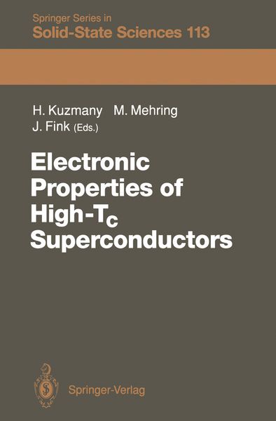 Produktbild: Electronic Properties of High-Tc Superconductors