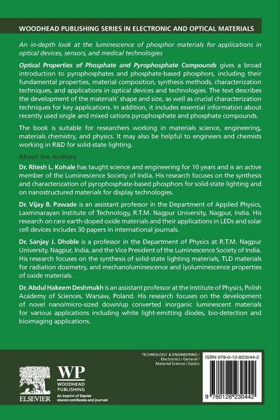 Produktbild: Optical Properties of Phosphate and Pyrophosphate Compounds