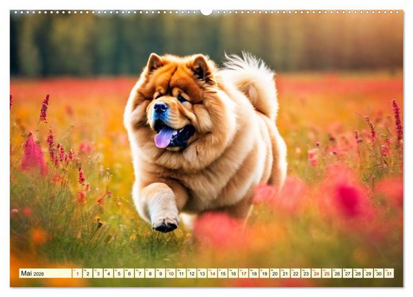 Produktbild: Chow Chow - der L&ouml;wenkopfhund (Wandkalender 2026 DIN A2 quer), CALVENDO Monatskalender
