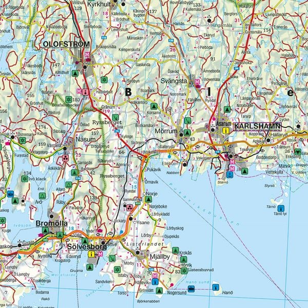 Produktbild: freytag & berndt Stra&szlig;enkarte Schweden S&uuml;d 1:250.000